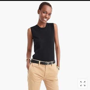 J. Crew Cotton Jackie Shell Size XL Black